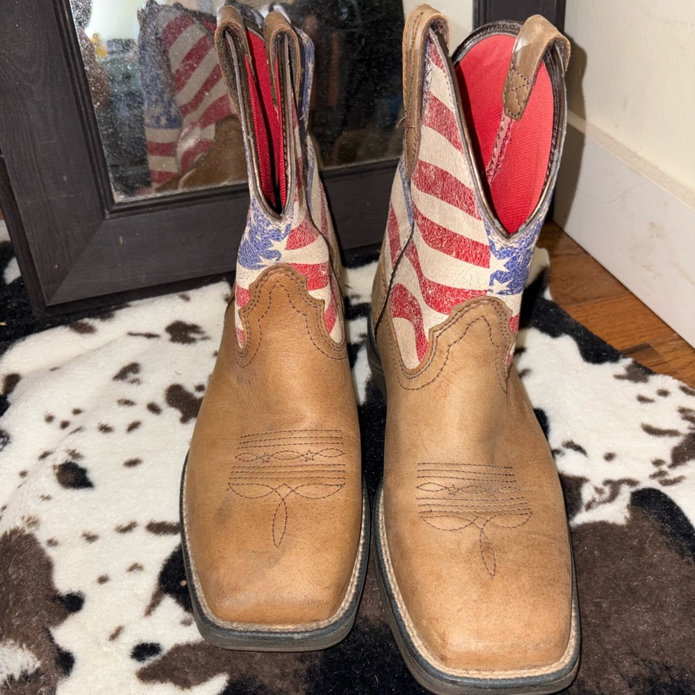 Ariat Womens Anthem Shortie Patriot Western Boot